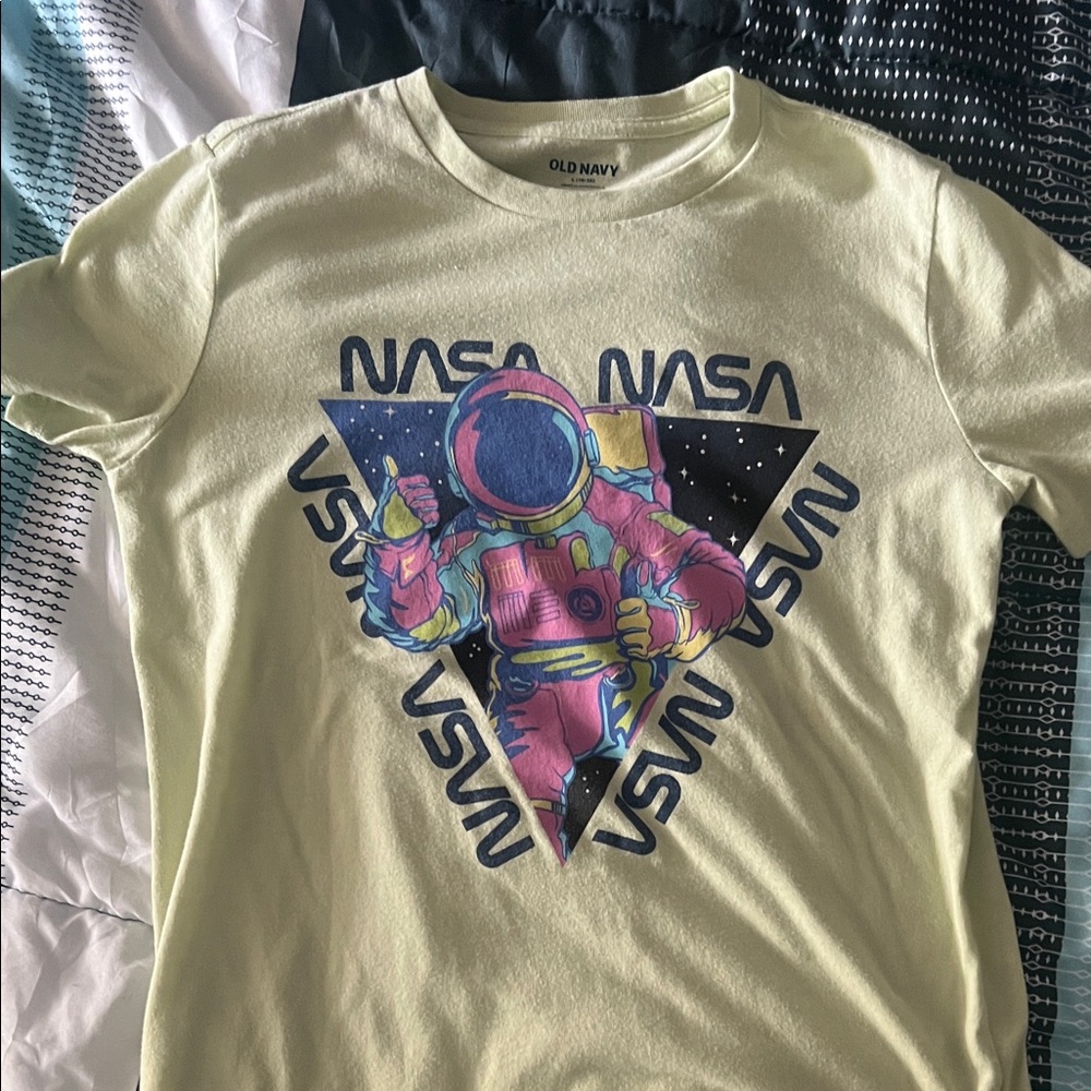 Old Navy Light Green NASA Astronaut Tee
